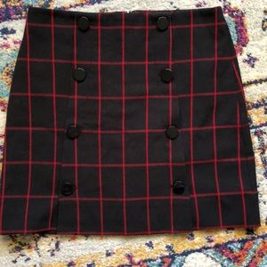 LOFT Plaid Mini Skirt
